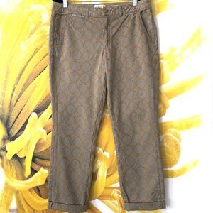 ANTHROPOLOGIE Embroidered Chinos (Sz 32)
